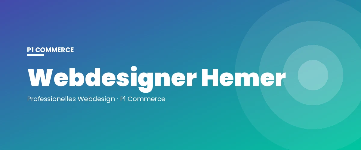 Webdesigner Hemer – P1 Commerce Webagentur